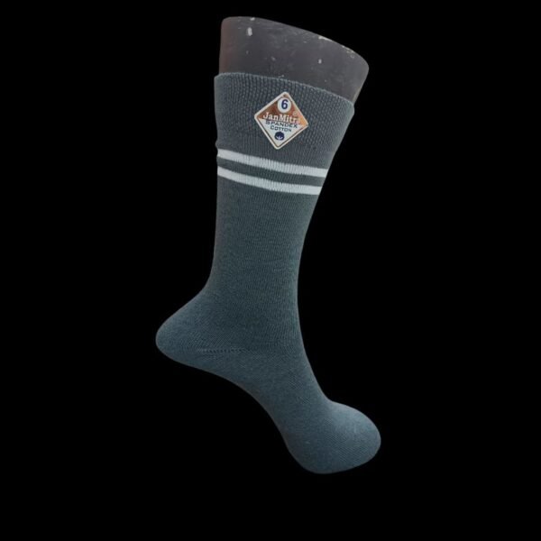 Grey with White Striped