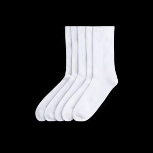 White plain socks