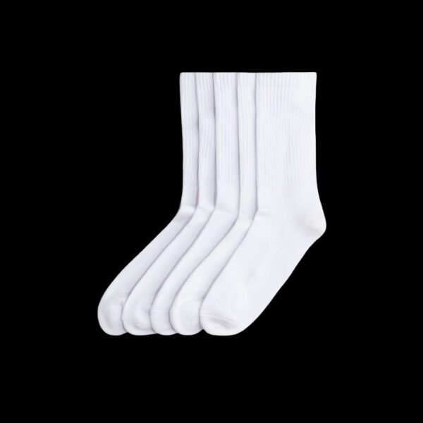 White plain socks